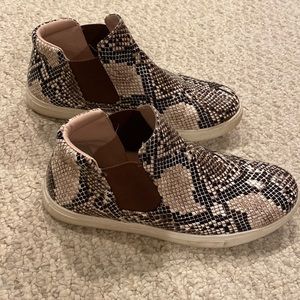 Snake Print Sneakers